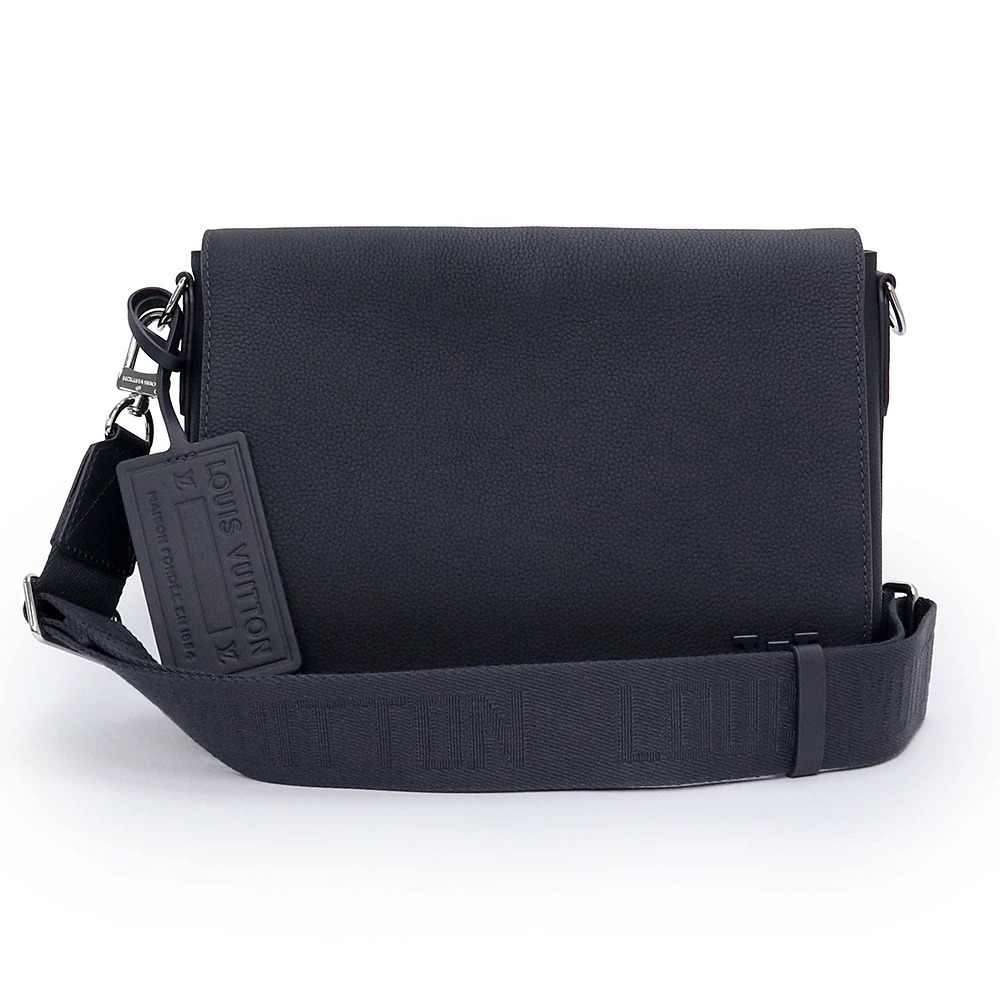 LOUIS VUITTON Takeoff Messenger Aerogram Blue Atlantic Shoulder Bag Crossbody